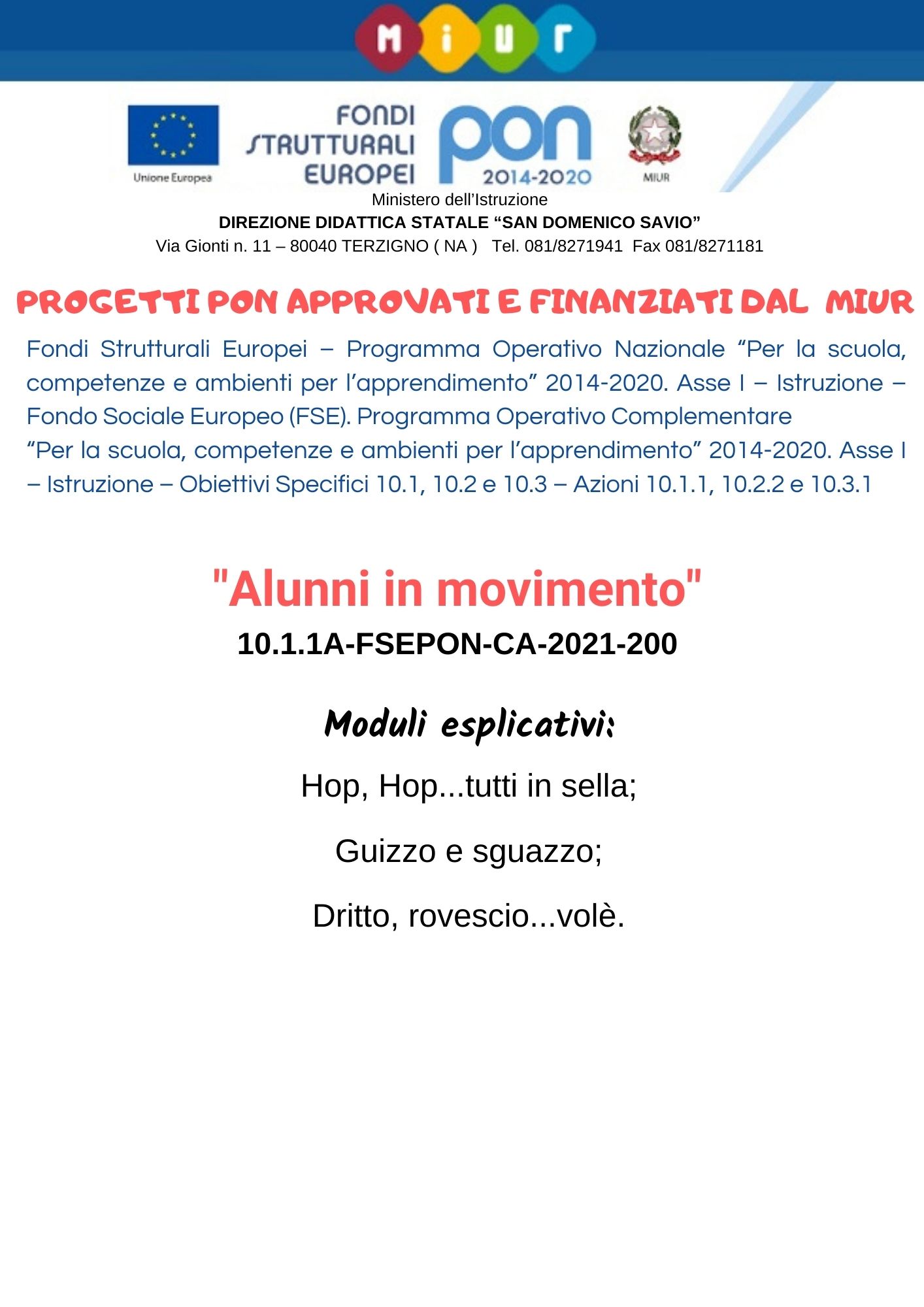 Alunni in movimento 1