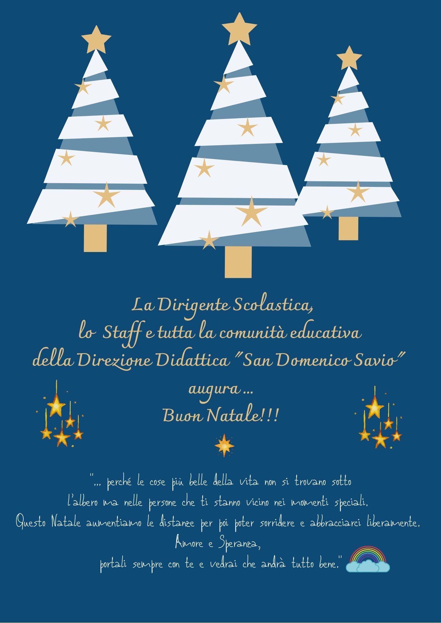 Blue and White Christmas Tree Contest Flyer