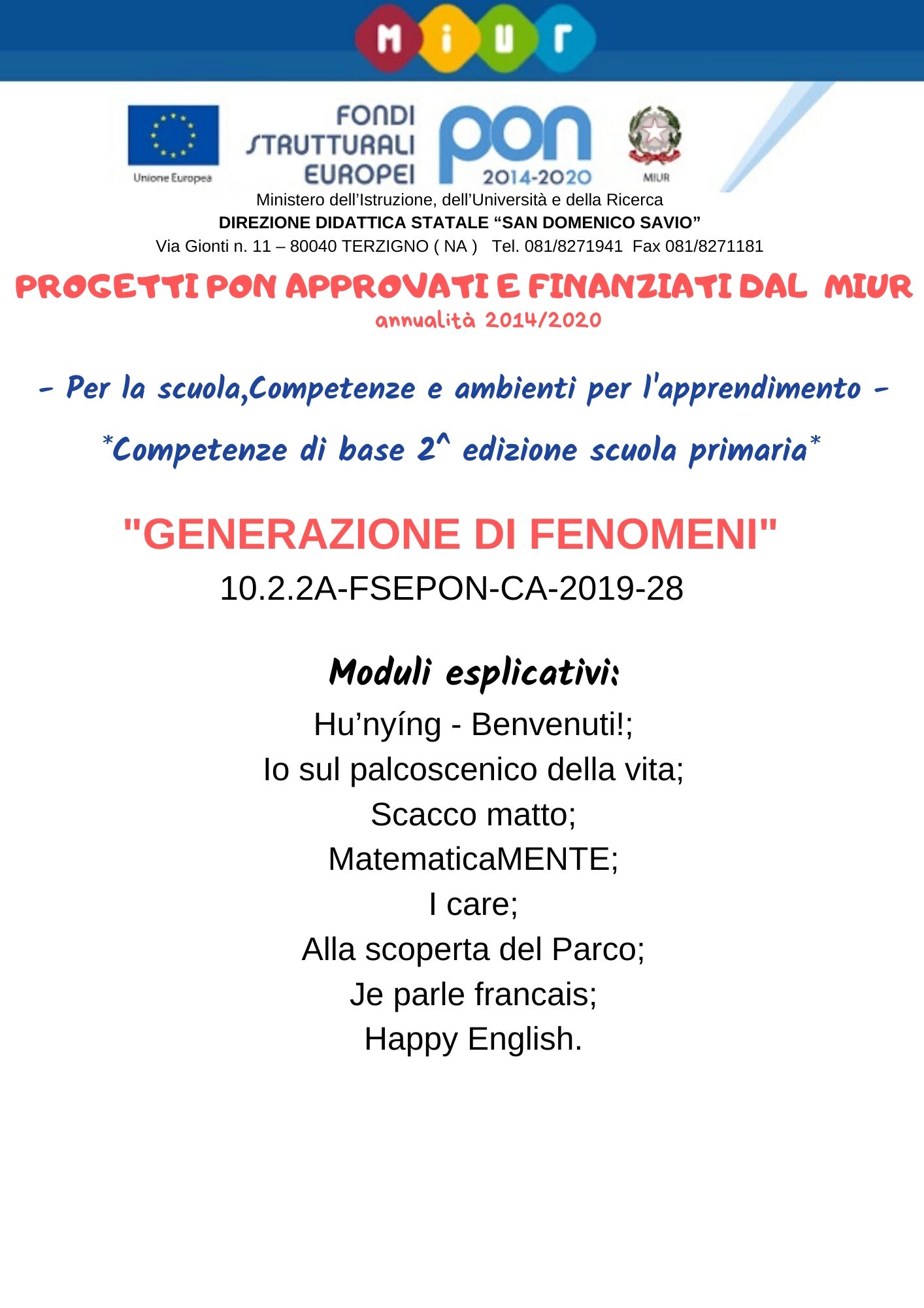 Generazione di fenomeni